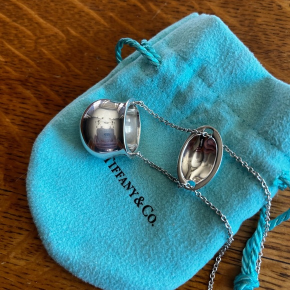 Tiffany Elsa Peretti Open Jar 24” Necklace Silver - Picture 5 of 6